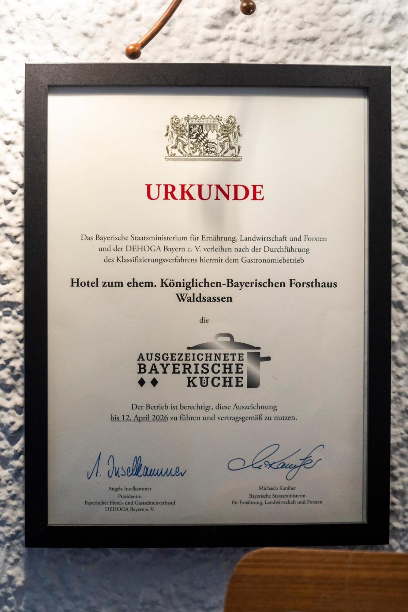 Hotel Zum Ehem. Koenigl. Bayr. Forsthaus Waldsassen Dış mekan fotoğraf